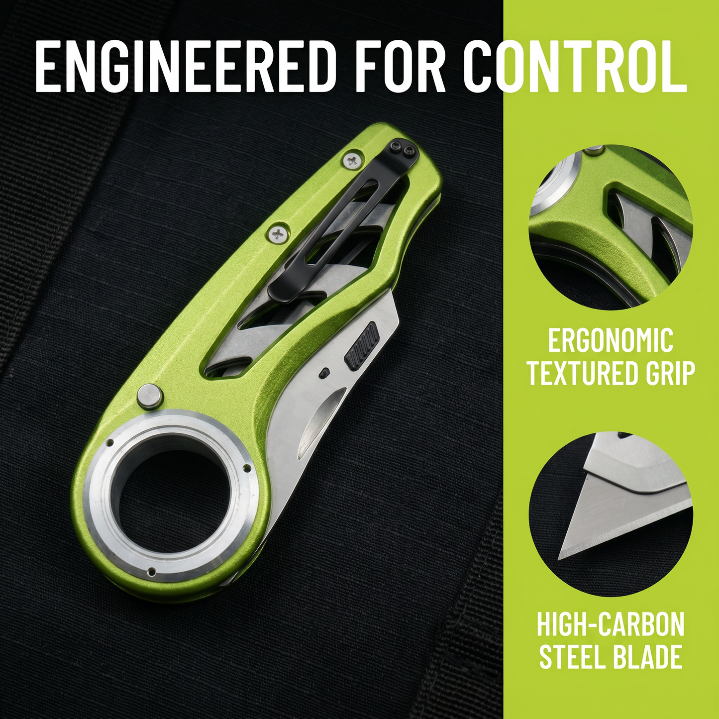 Omesio Mechanical Multi Angle Folding Knife Pocket Utility Tool