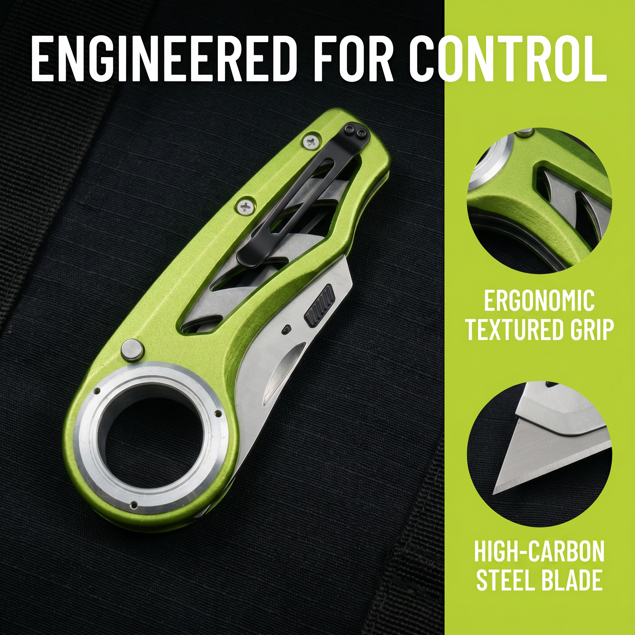 Omesio Mechanical Multi Angle Folding Knife Pocket Utility Tool