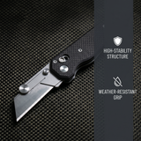 Omesio SK5 Steel Pocket Knife Compact EDC Utility Tool 5.51"
