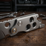 Omesio Retractable Folding Pocket Knife with Keychain Bottle Opener