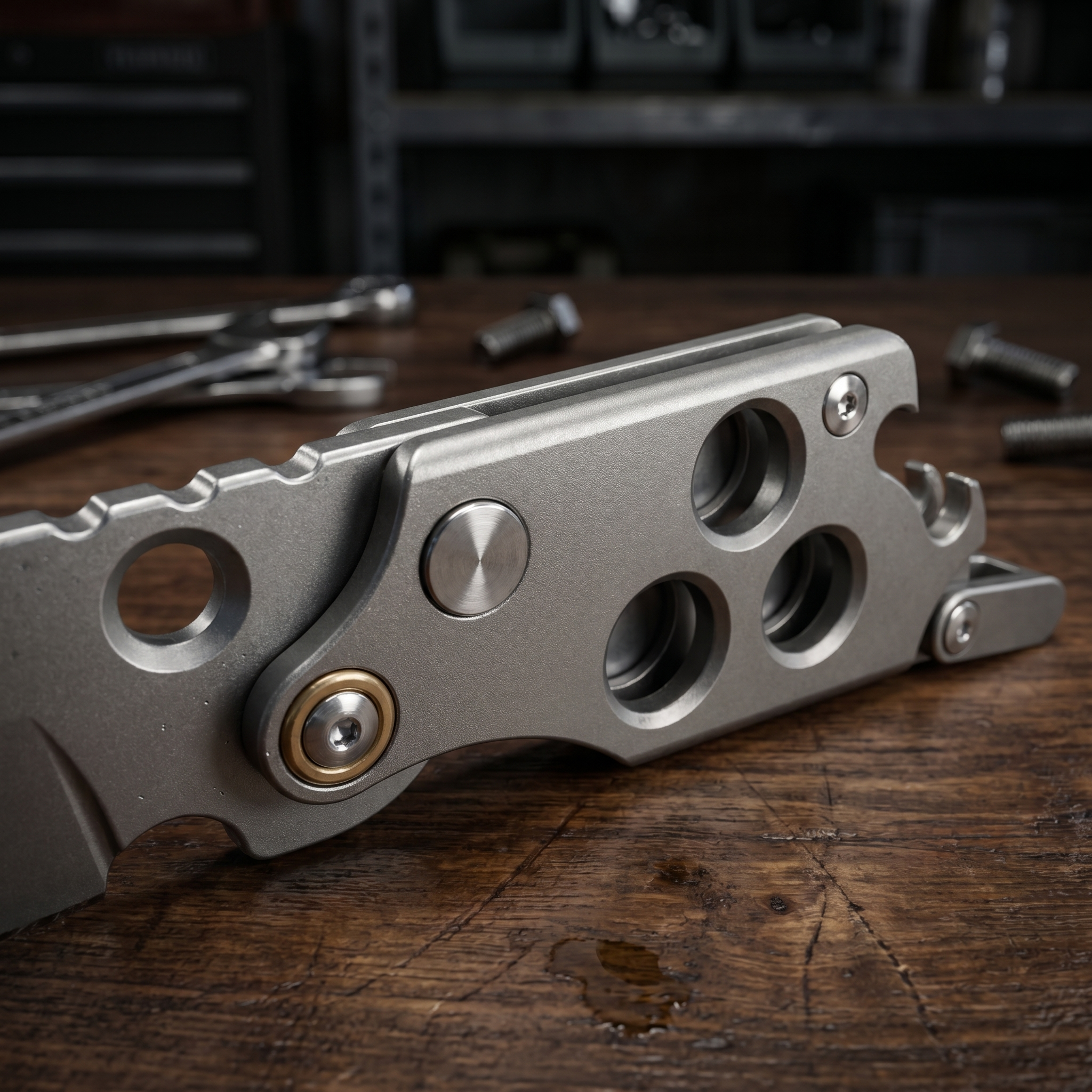 Omesio Retractable Folding Pocket Knife with Keychain Bottle Opener