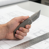 Omesio Titanium D2 Steel EDC Pocket Knife Bottle Opener 4.21"