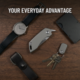 Omesio Titanium D2 Steel EDC Pocket Knife Bottle Opener 4.21"