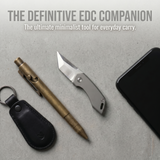 Omesio Titanium D2 Steel EDC Pocket Knife Bottle Opener 4.21"