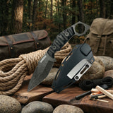 Coltello da sopravvivenza Omesio Full Tang con manico antiscivolo in ABS